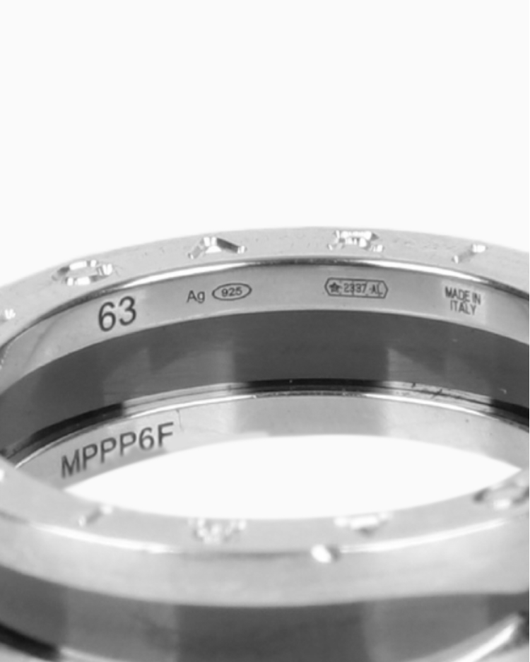 Anel Bvlgari Save the Children Original Cerâmica e Prata 925 Masculino