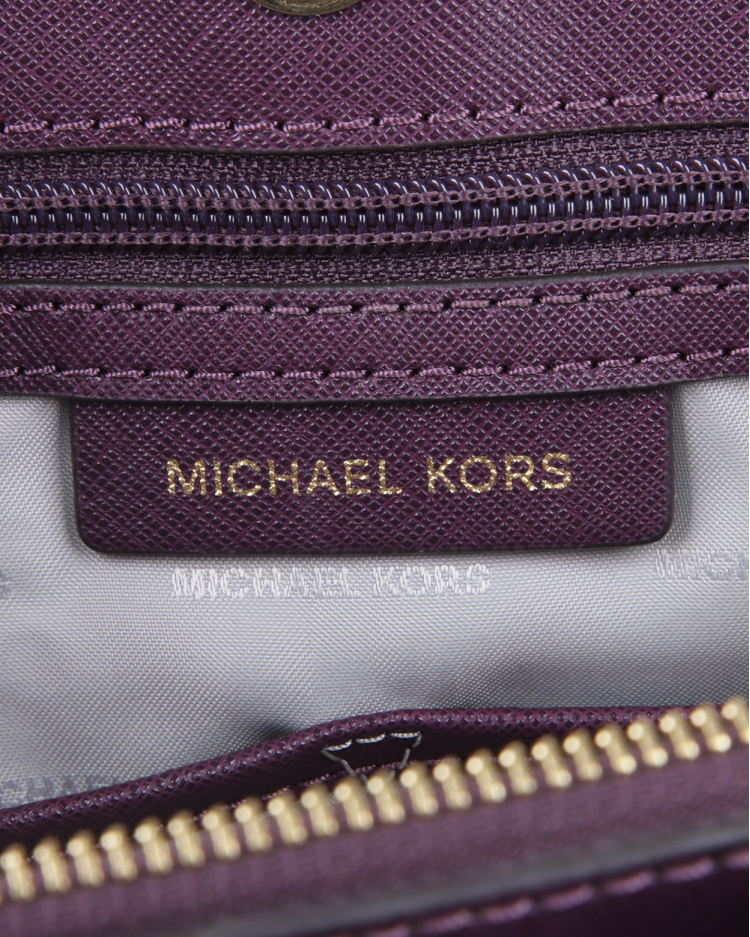 Bolsa Michael Kors Original Couro Roxa Feminina