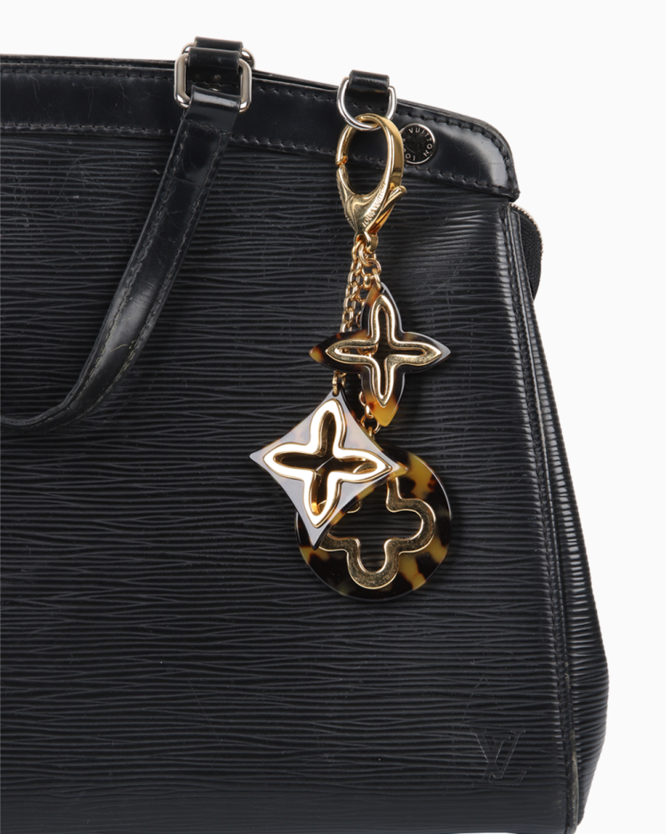Chaveiro e Charm de Bolsa Louis Vuitton Original Fleur de Monogram