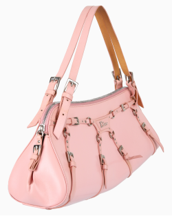 Bolsa Dior Vintage Bondage Shoulder Rosa