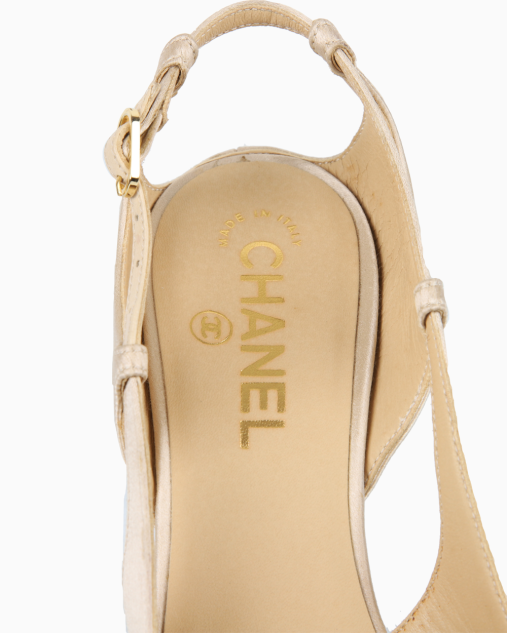 Sapato Chanel Original Satin Verniz Bicolor Feminino