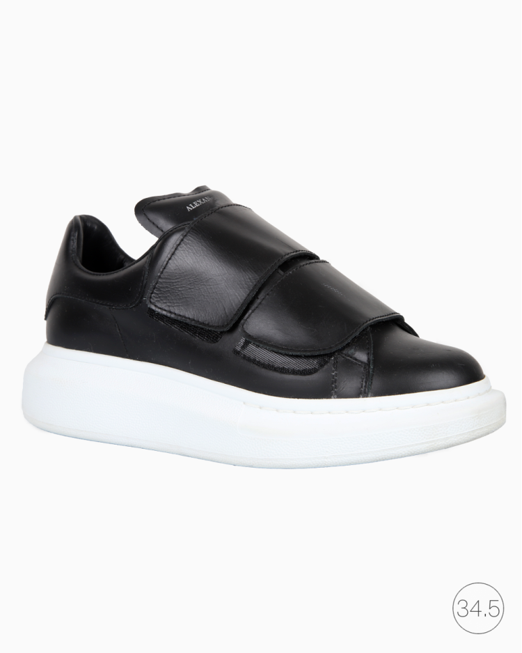 Tênis Alexander McQueen Original Couro Preto Feminino