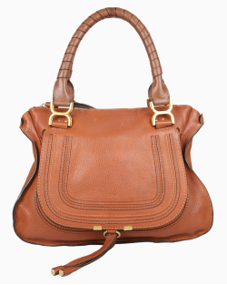 Bolsa Chloé Marcie Média Caramelo