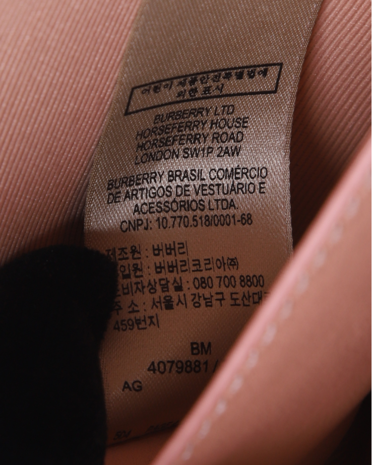 Bolsa Burberry Original 1983 Knight Check Link Camera Rosa Feminina
