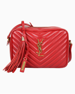 Bolsa Saint Laurent Lou Camera Bag Vermelha