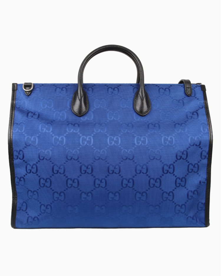 Bolsa Gucci Original Off The Grid Tote Azul Feminina