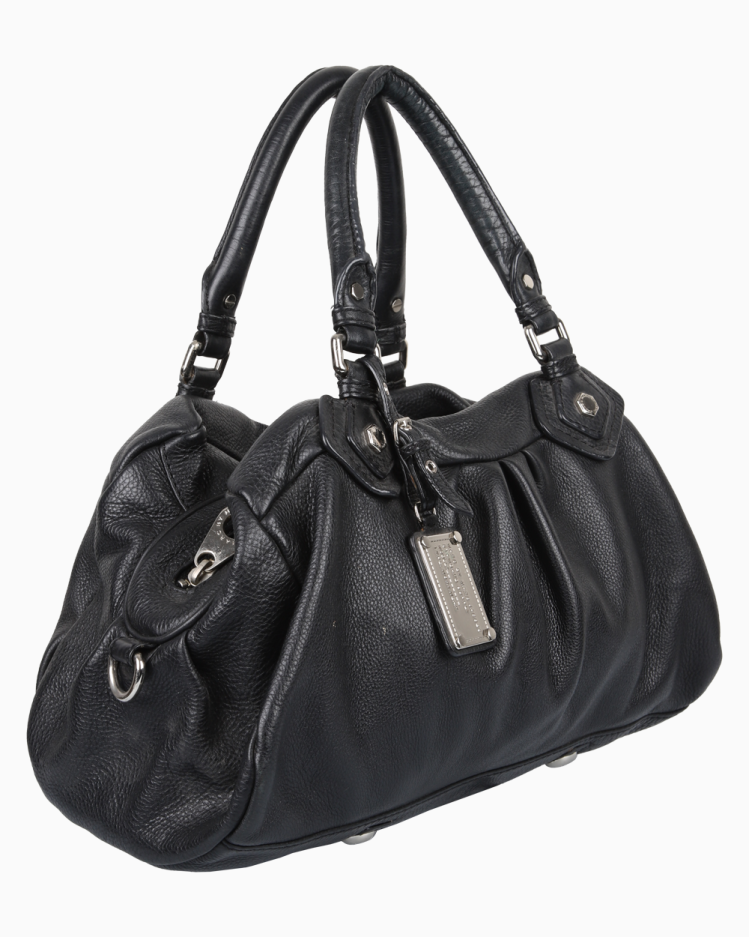 Bolsa Marc by Marc Jacobs Original Q Baby Couro Preta Feminina