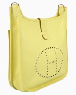 Bolsa Hermès Évelyne III 33 Epsom Amarelo Limão
