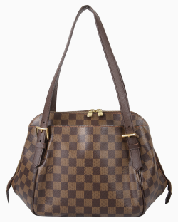 Bolsa Louis Vuitton Vintage Belem MM Damier Ébenè