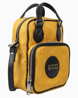 Bolsa Gucci Of The Grid Messenger GG Amarela