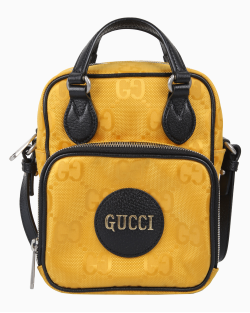Bolsa Gucci Of The Grid Messenger GG Amarela