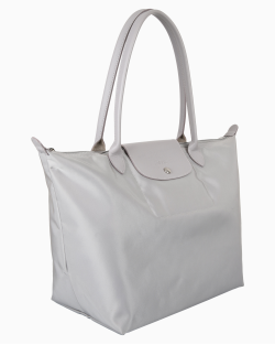 Bolsa Longchamp Le Pliage L Cinza