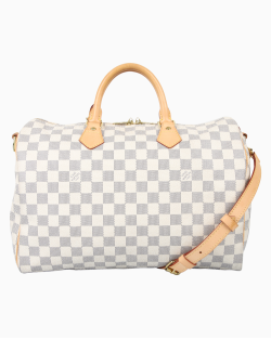 Bolsa Louis Vuitton Speedy Bandoulière 35 Damier Azur