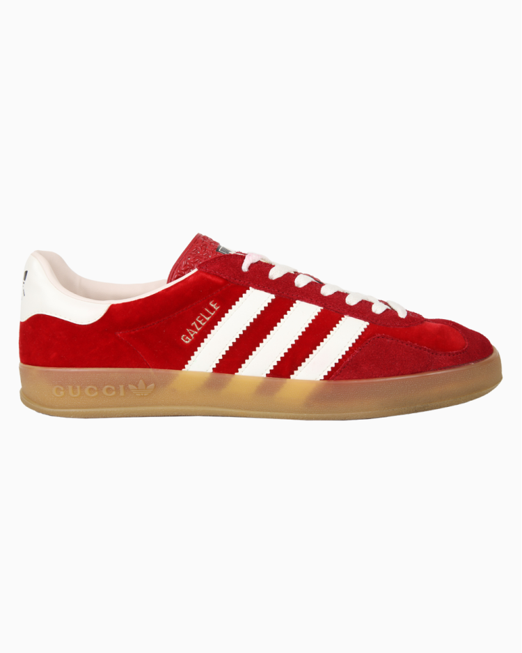 Tênis Gucci x Adidas Original Gazelle Vermelho Masculino
