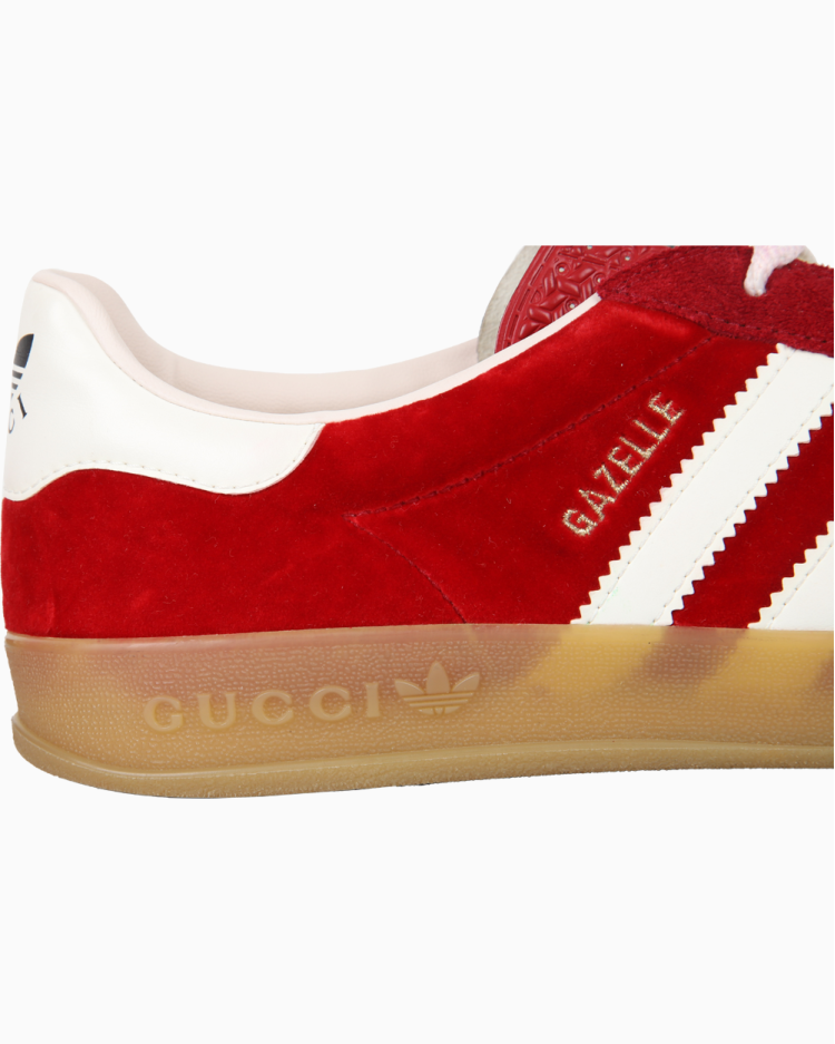 Tênis Gucci x Adidas Original Gazelle Vermelho Masculino
