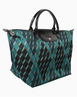 Bolsa Longchamp Le Pliage M Estampada Verde