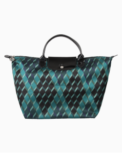 Bolsa Longchamp Le Pliage M Estampada Verde