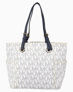 Bolsa Michael Kors Jet Set Tote Monograma Azul