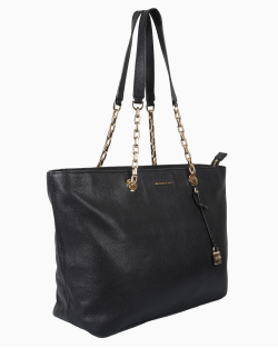 Bolsa Michael Kors Couro Tote Chain Preta