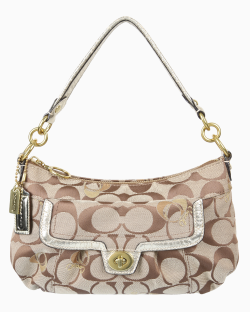 Bolsa Coach Vintage Canvas Shouder Monograma
