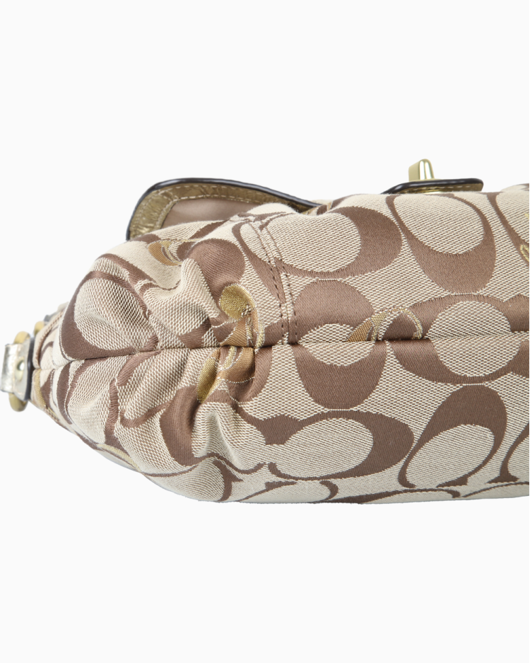 Bolsa Coach Original Vintage Canvas Shouder Monograma Feminina