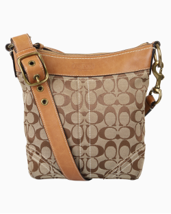 Bolsa Coach Vintage Messenger Canvas Monograma