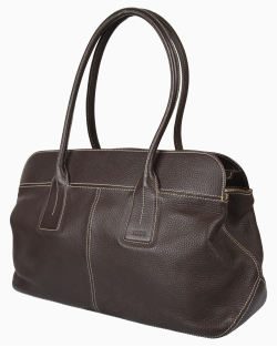 Bolsa TOD's Vintage D-Bag Shoulder Couro Marrom