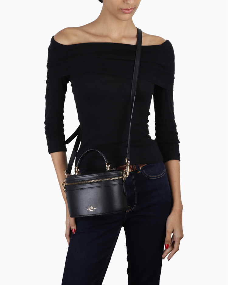 Bolsa Coach Original Trail Crossbody Preta Feminina