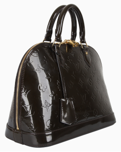 Bolsa Louis Vuitton Alma PM Envernizada Marrom