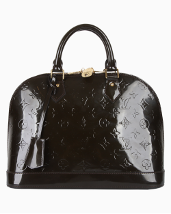 Bolsa Louis Vuitton Alma PM Envernizada Marrom