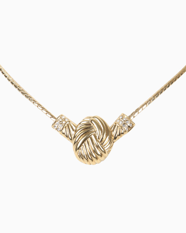 Colar Valentino Original Vintage Ornamentado Dourado Feminino