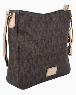Bolsa Michael Kors Jet Set Messenger Canvas Monograma