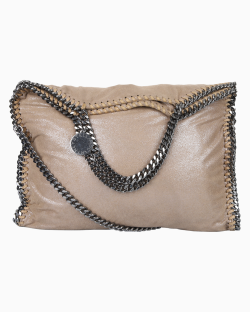Bolsa Stella McCartney Falabella Fold-Over Tote Bege
