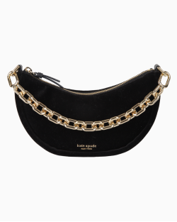Bolsa Kate Spade Smile Chain Camurça Preta