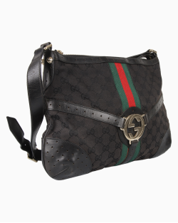 Bolsa Gucci Reins Crossbody Preta