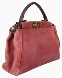 Bolsa Fendi Peekaboo Média Vinho