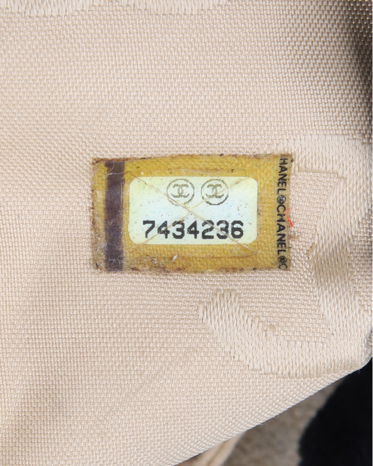 Bolsa Chanel Original Vintage Camurça Cinza Feminina