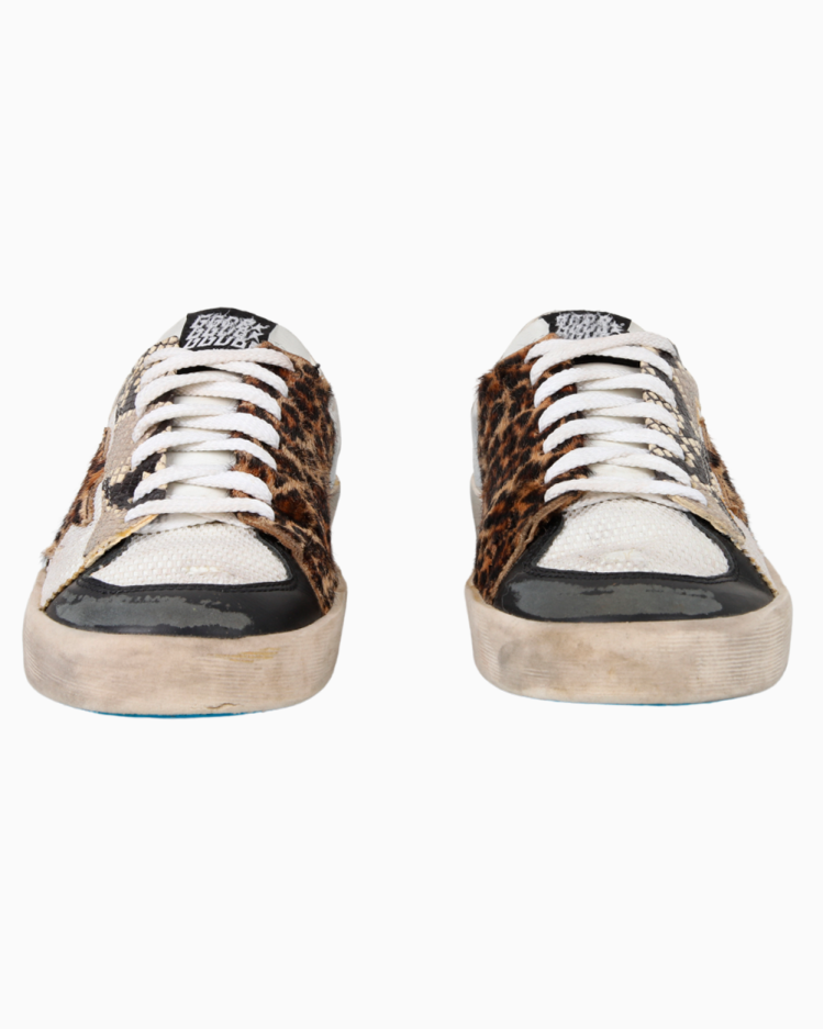 Tênis Golden Goose Original Stardan Couro Animal Print Masculino