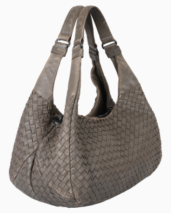 Bolsa Bottega Veneta Nappa Woven Campana Cinza