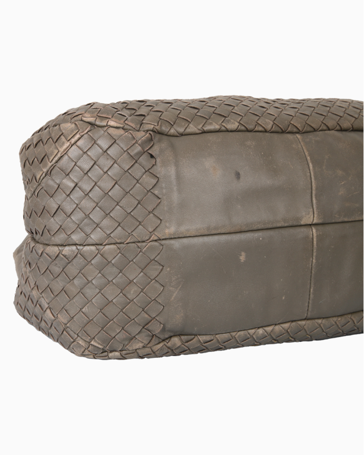 バッグ BOTTEGA VENETA Bolsa Bottega Veneta Original Nappa Woven Campana Cinza Feminina