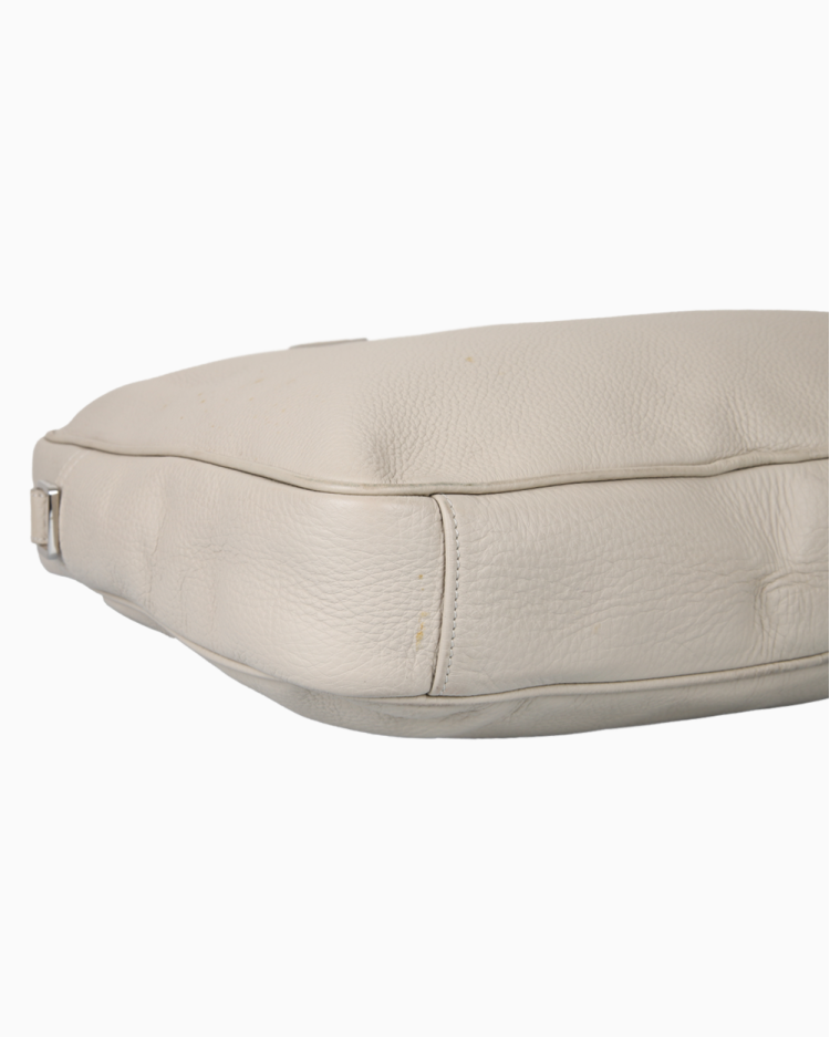 Pasta Ermenegildo Zegna Original Couro Cinza Masculina