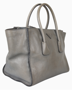 Bolsa Prada Glace Etoupe Cinza