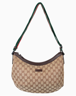 Bolsa Gucci Hobo Half Moon Web GG Supreme