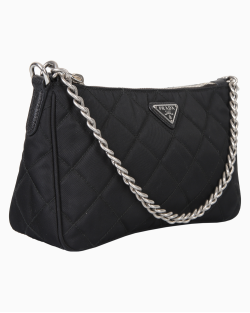 Bolsa Prada Nylon Tessuto Impuntu Crossbody Preta