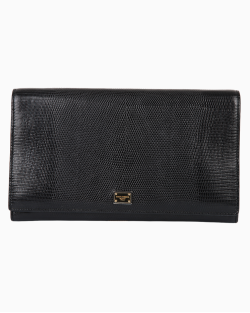 Bolsa Dolce & Gabbana Clutch Anna Embossed Preta
