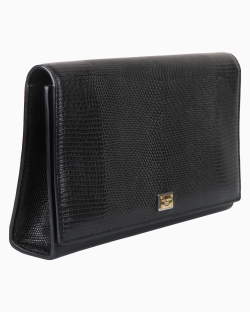 Bolsa Dolce & Gabbana Clutch Anna Embossed Preta