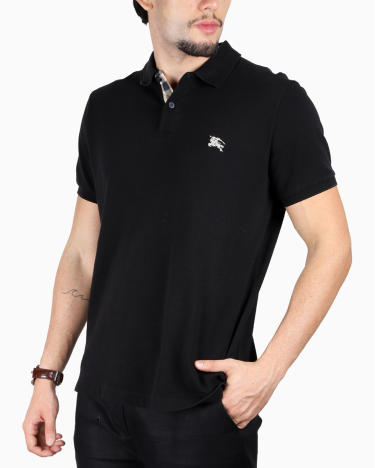Camisa Polo Burberry Original Preta Masculina