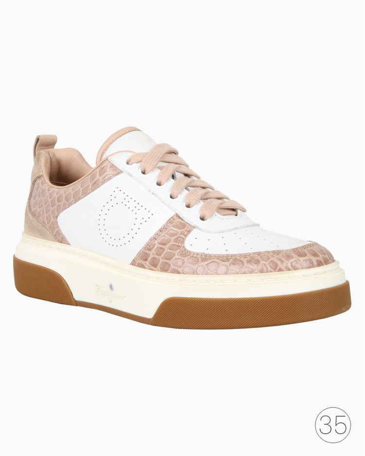 Tênis Ferragamo Original Couro Bicolor Feminino