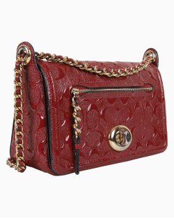 Bolsa Coach Crossbody Verniz Vermelha