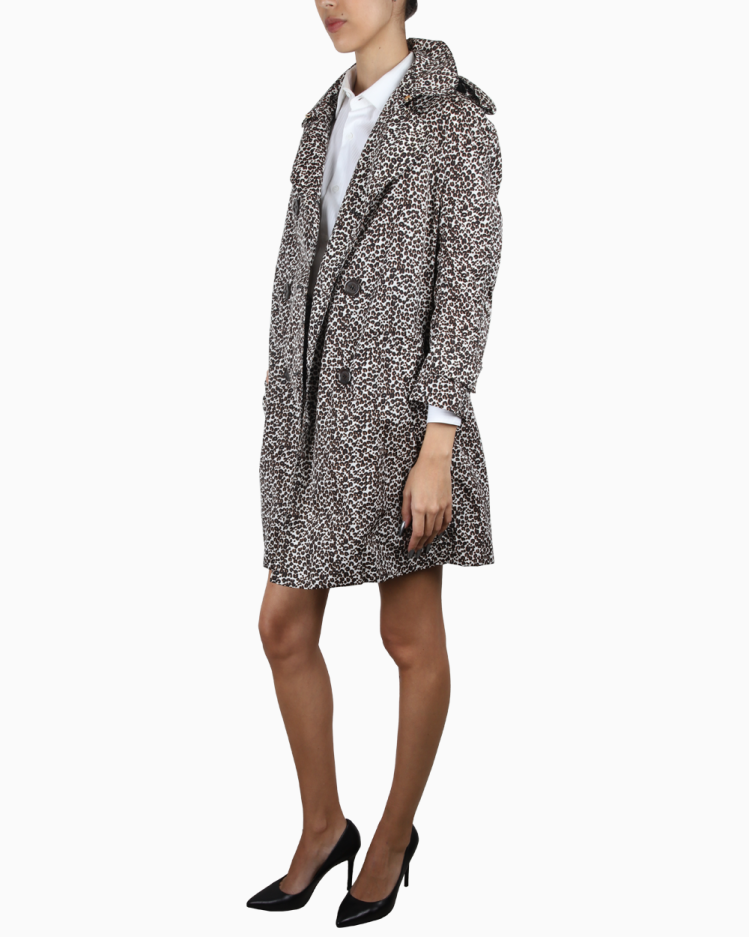 LOUISVUITTON コート Casaco Louis Vuitton Original Trench Coat Animal Print Feminino